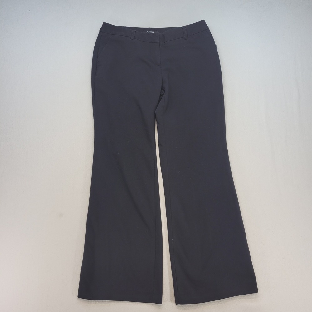 Apt 9 Dress Pants Women 4P Black Bootcut Leg Mid Rise Professional Trousers